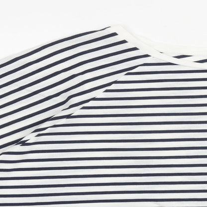 Womens UK Size L H&M Blue Cropped T-Shirt