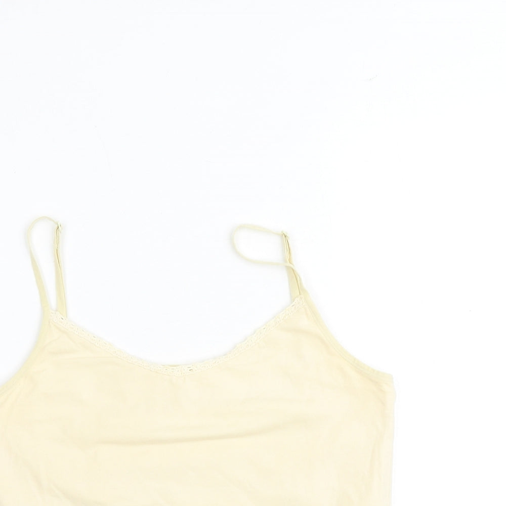 Womens UK Size S Principles Ivory Basic Tank