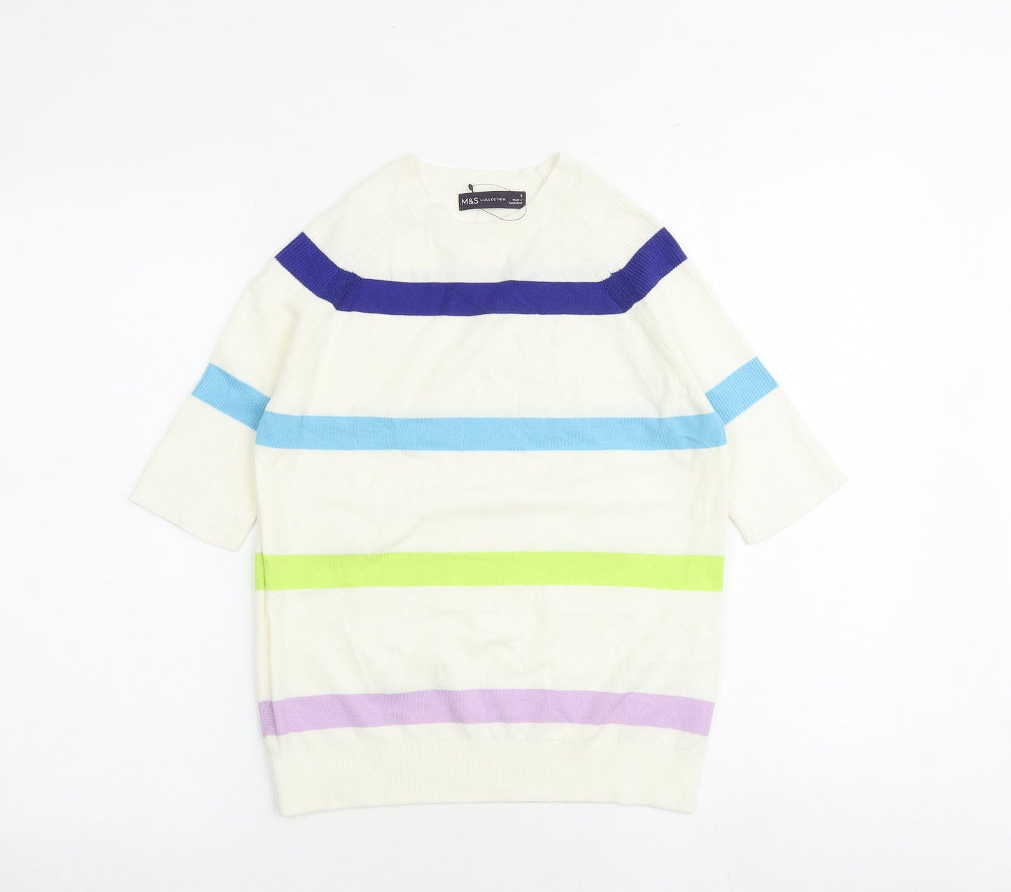 Womens UK Size S Marks and Spencer Multicoloured Pullover Jumper