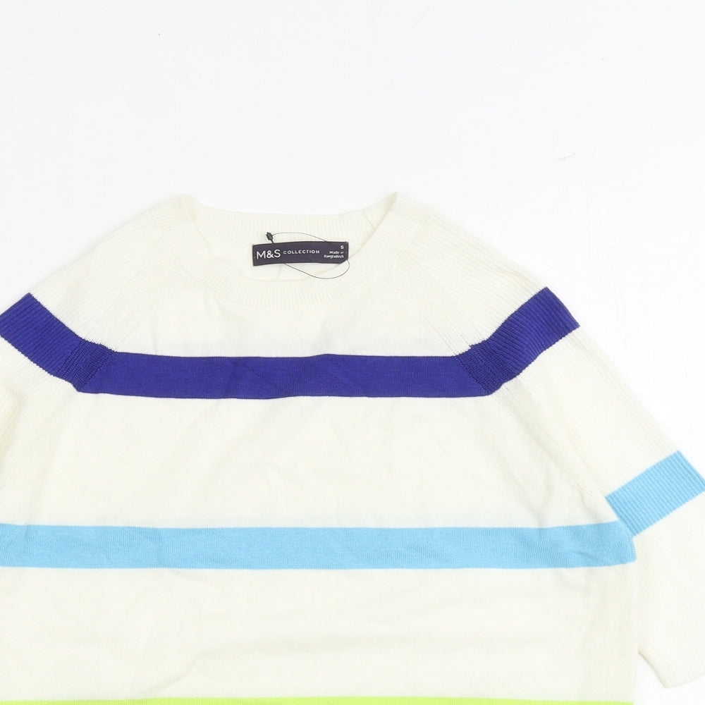 Womens UK Size S Marks and Spencer Multicoloured Pullover Jumper