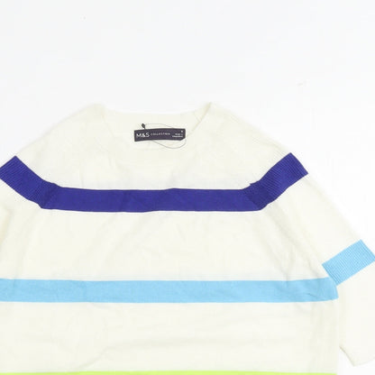 Womens UK Size S Marks and Spencer Multicoloured Pullover Jumper