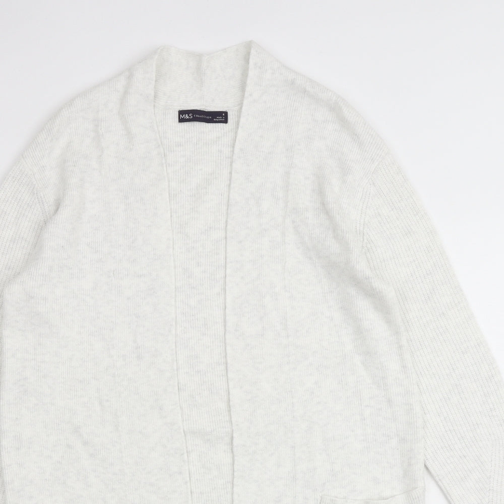 Womens UK Size 8 Marks and Spencer Grey Cardigan Jumper