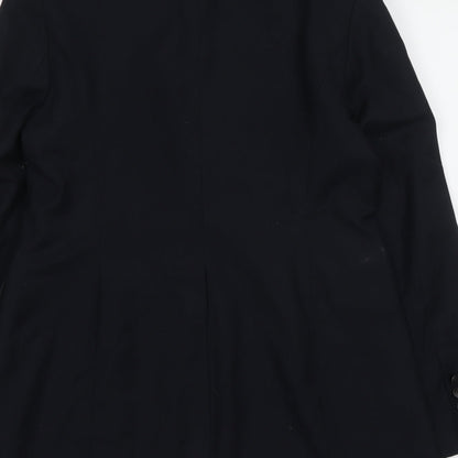 NEXT Womens Blue Polyester Jacket Suit Jacket Size 14