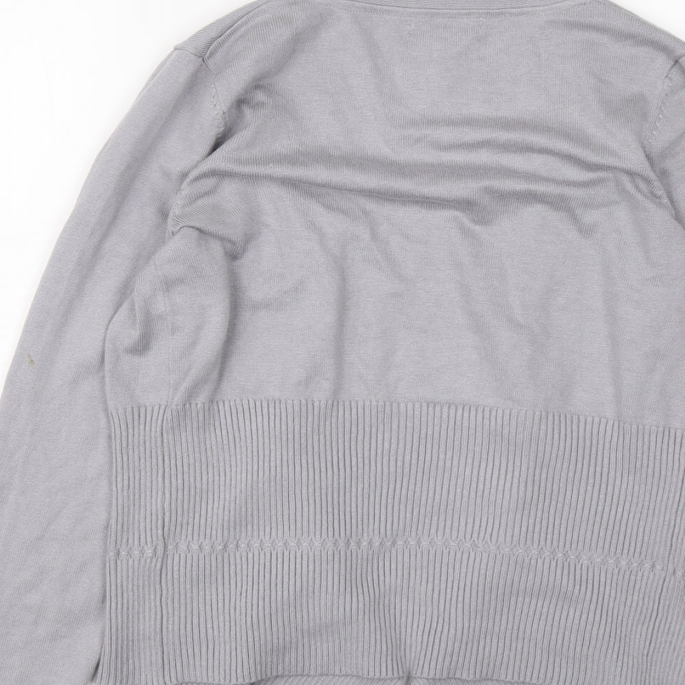 Womens UK Size 12 Monsoon Grey Cardigan Jumper