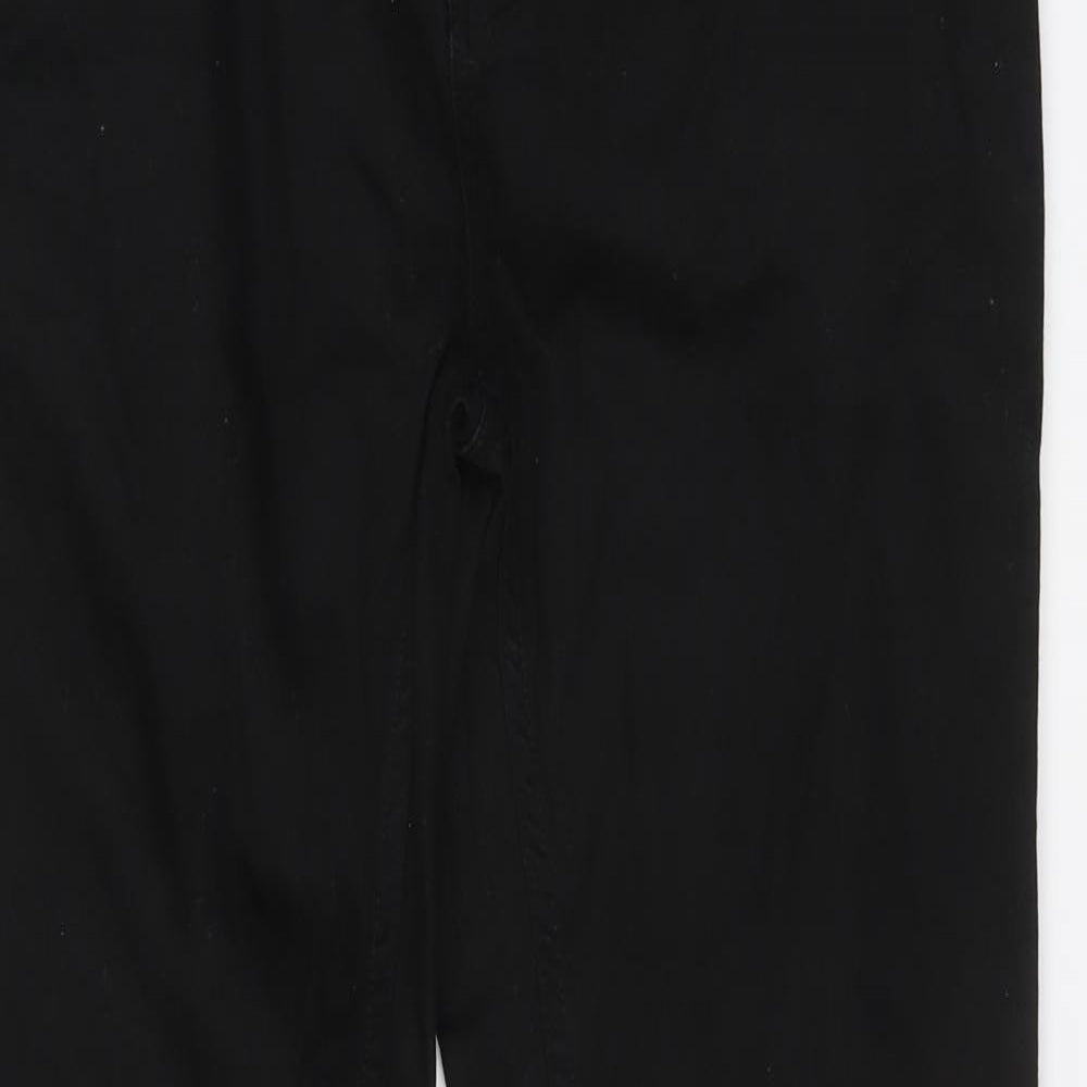 Denim & Co. Womens Black Cotton Skinny Jeans Size 34 in L30 in Regular Button