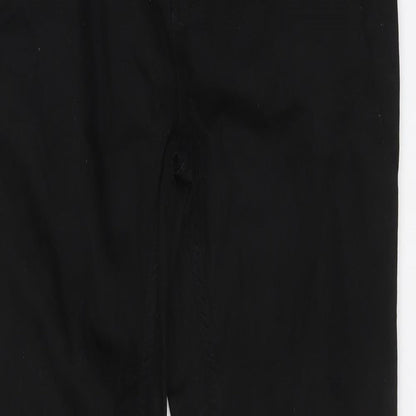 Denim & Co. Womens Black Cotton Skinny Jeans Size 34 in L30 in Regular Button