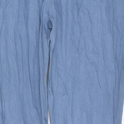 Classics Womens Blue Cotton Straight Jeans Size 40 in L28 in Regular Drawstring
