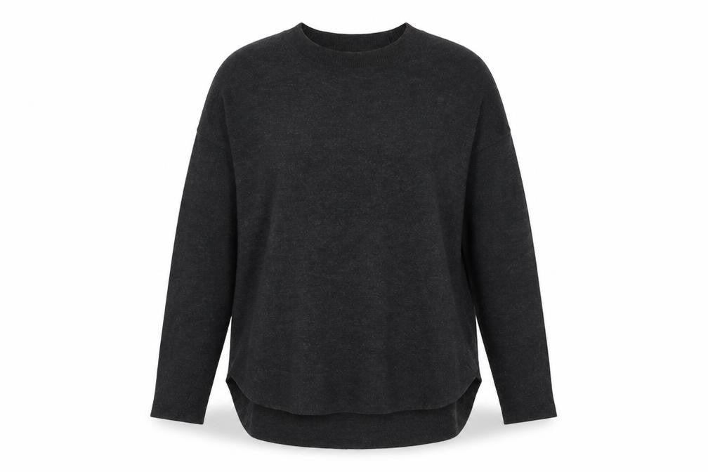 H&M Womens Grey Round Neck Polyester Pullover Jumper Size M
