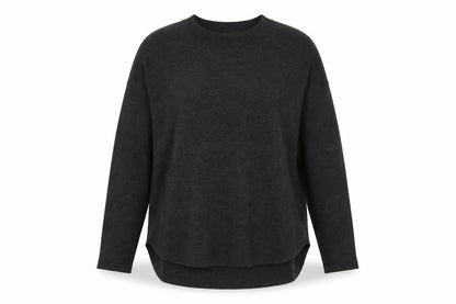H&M Womens Grey Round Neck Polyester Pullover Jumper Size M