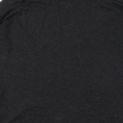 H&M Womens Grey Round Neck Polyester Pullover Jumper Size M