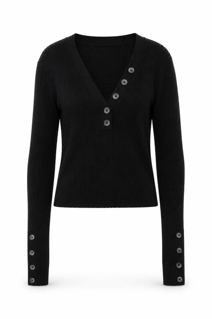 Womens UK Size XS H&M Black Pullover Jumper