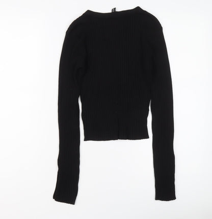 Womens UK Size XS H&M Black Pullover Jumper
