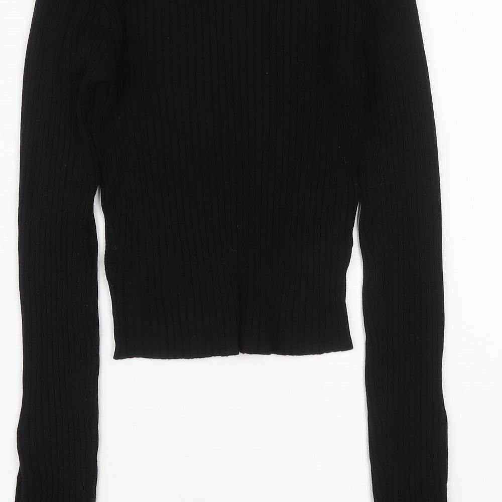 Womens UK Size XS H&M Black Pullover Jumper