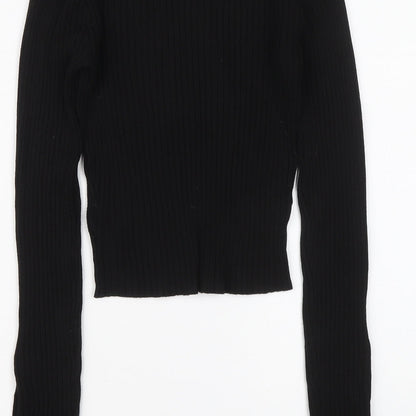 Womens UK Size XS H&M Black Pullover Jumper