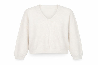 Womens UK Size XS Mango Ivory Pullover Jumper
