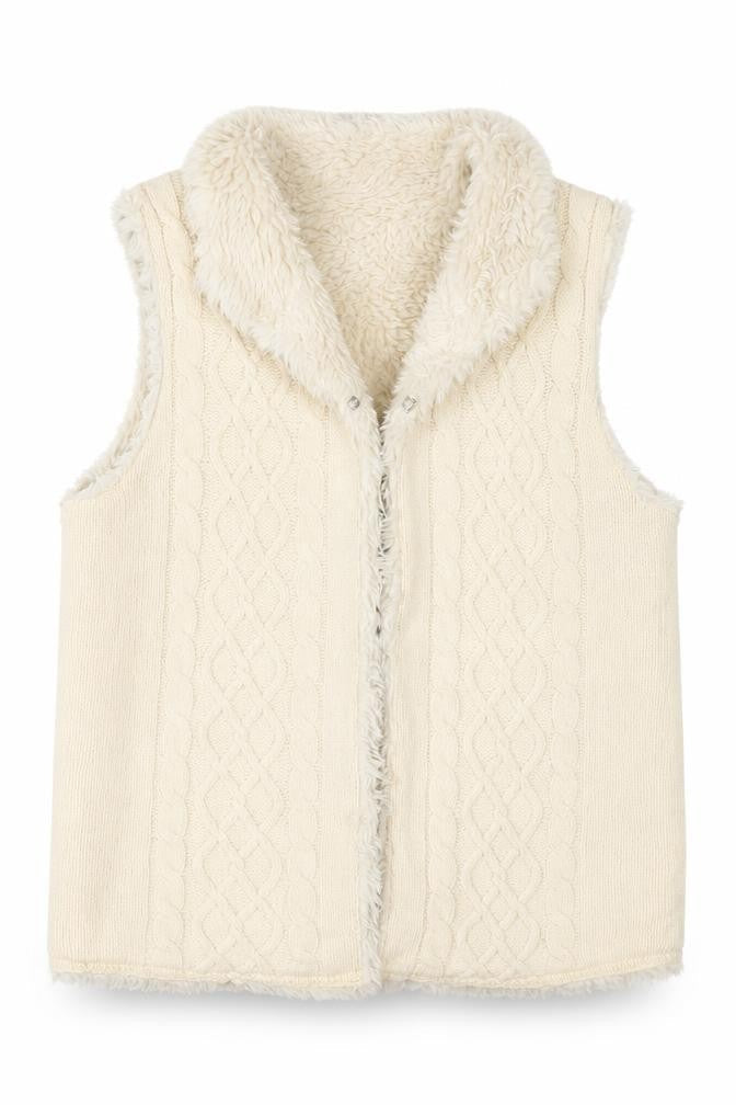 Womens UK Size M Mexx Ivory Gilet