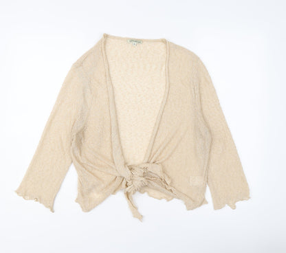 Womens UK Size 16 Tommy & Kate Beige Cardigan Jumper