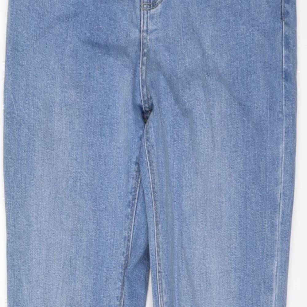 New Look Womens Blue Cotton Skinny Jeans Size 10 L29 in Regular Button