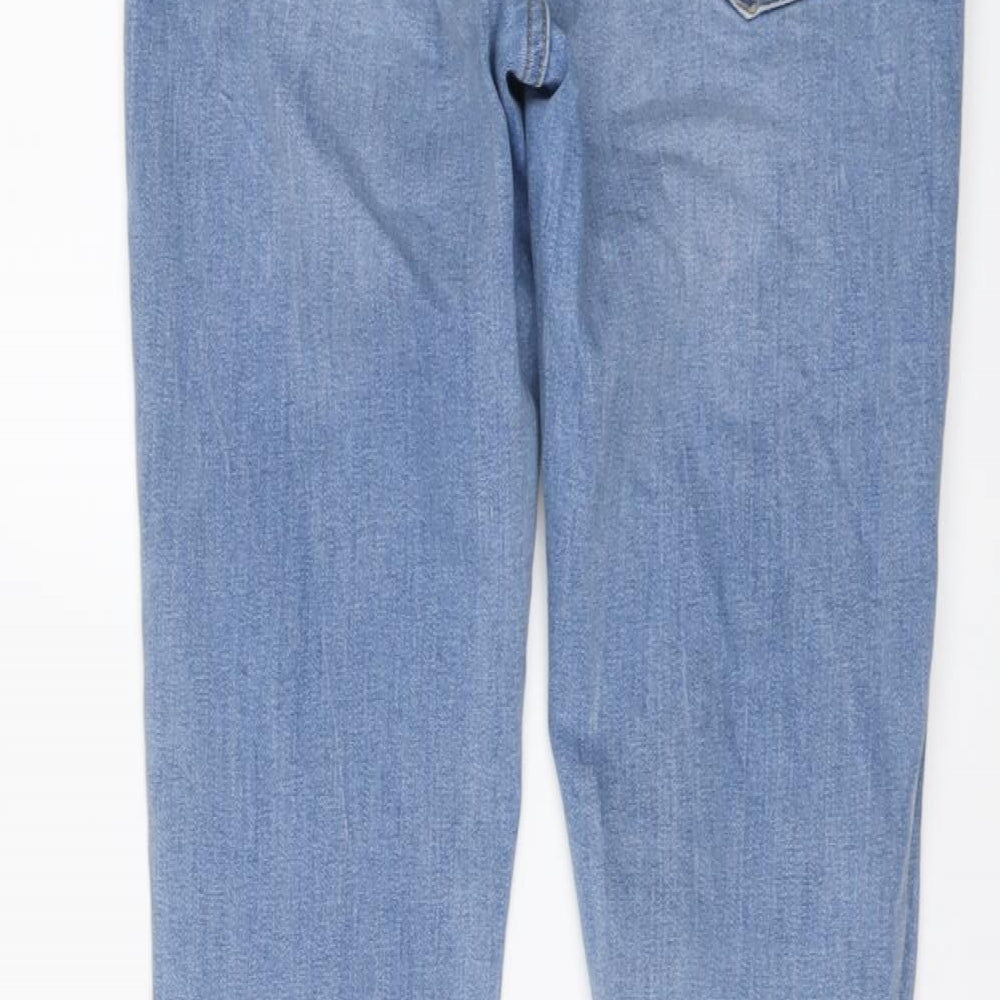 New Look Womens Blue Cotton Skinny Jeans Size 10 L29 in Regular Button