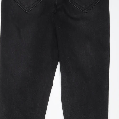 Denim & Co. Womens Grey Cotton Skinny Jeans Size 10 L27 in Regular Button