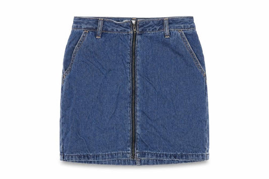 Womens UK Size 26 in Hollister A-Line Denim Skirt