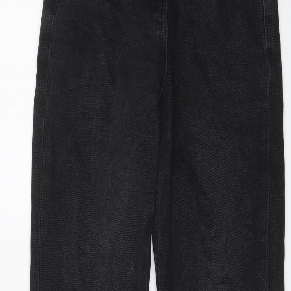 COLLUSION Womens Grey Cotton Straight Jeans Size 24 in L28 in Regular Button