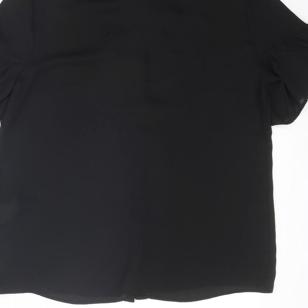 Womens UK Size 6 Koton Black Basic Blouse