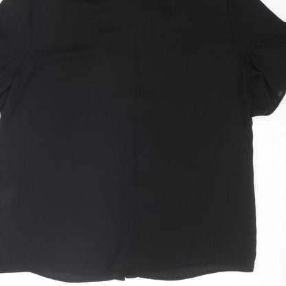 Womens UK Size 6 Koton Black Basic Blouse