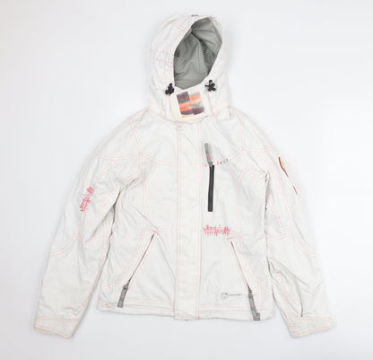 Womens UK Size XS Protest White Windbreaker Coat