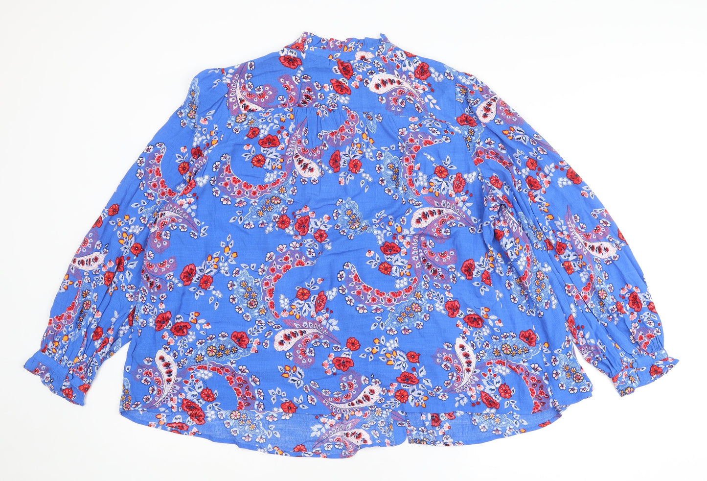Womens UK Size 18 Per Una Multicoloured Basic Button-Up