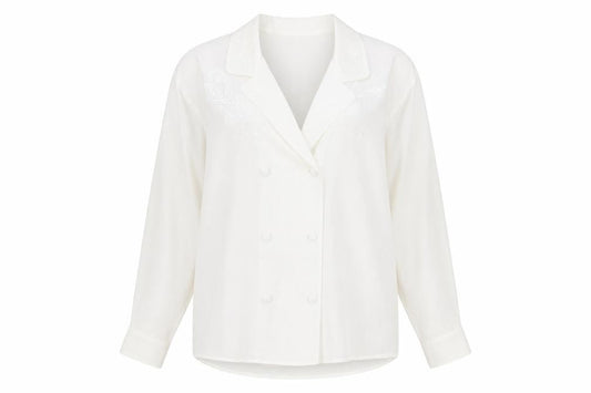 Womens UK Size 16 First Avenue White Basic Button-Up