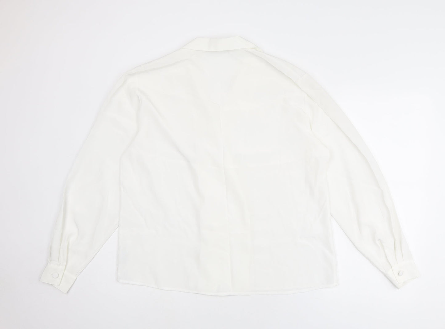 Womens UK Size 16 First Avenue White Basic Button-Up