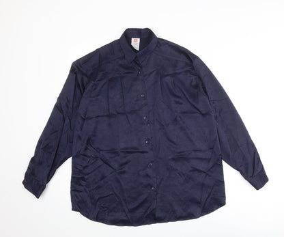 Womens UK Size 10 St Michael Blue Basic Button-Up