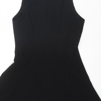 FOREVER 21 Womens Black Polyester Fit & Flare Size M Round Neck