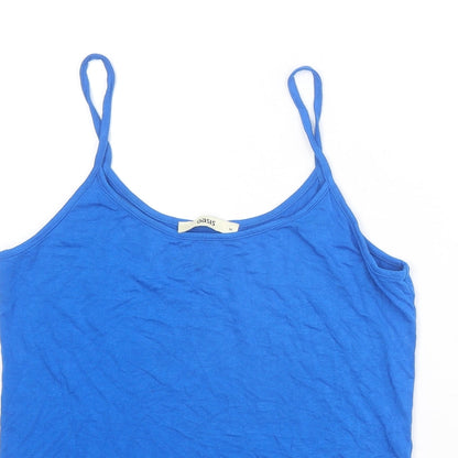 Womens UK Size M Oasis Blue Basic Tank