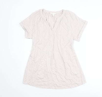 Womens UK Size S H&M Pink Basic Blouse