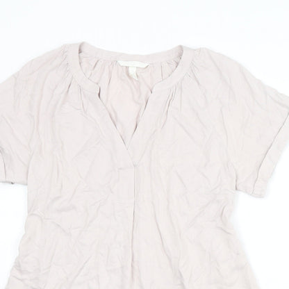 Womens UK Size S H&M Pink Basic Blouse