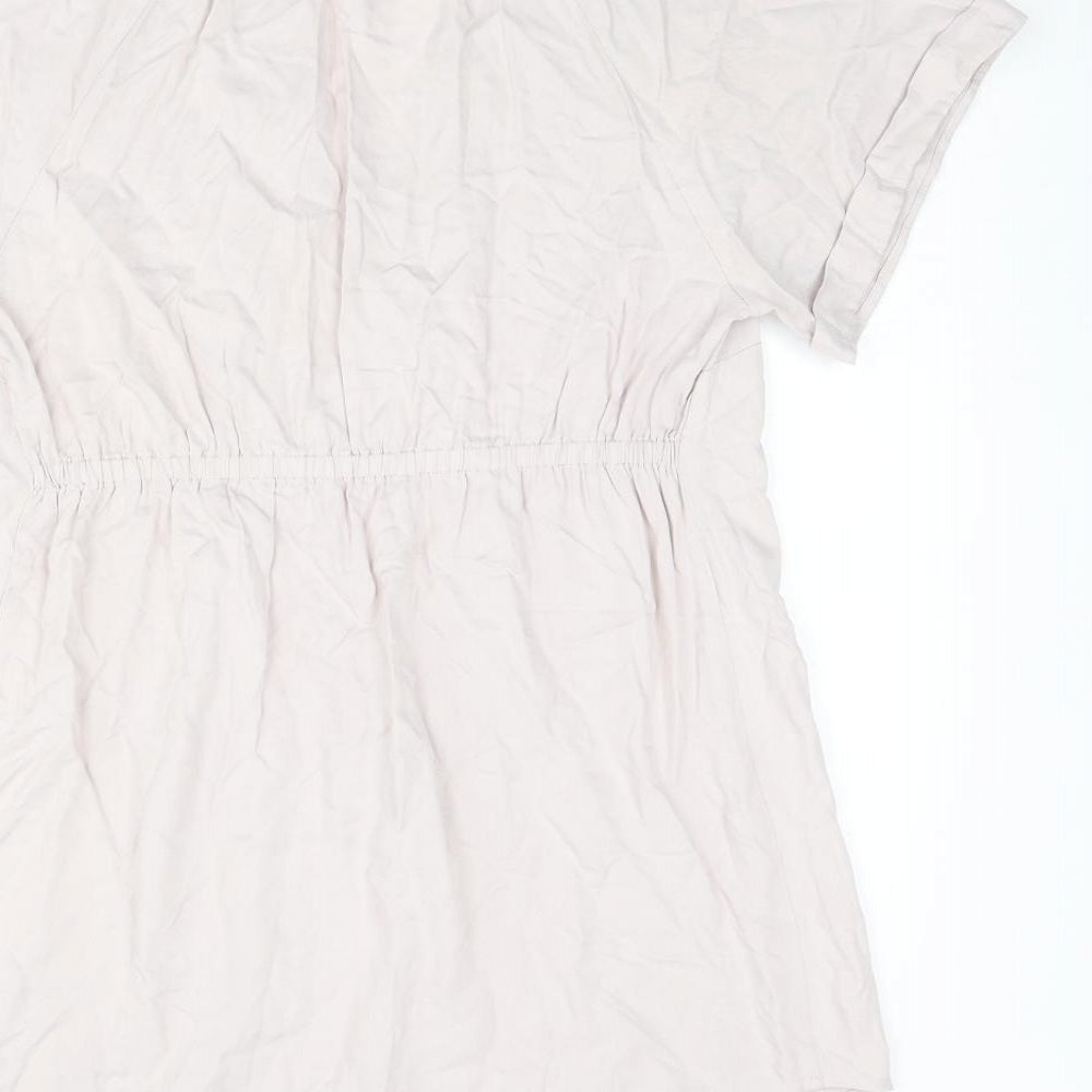 Womens UK Size S H&M Pink Basic Blouse