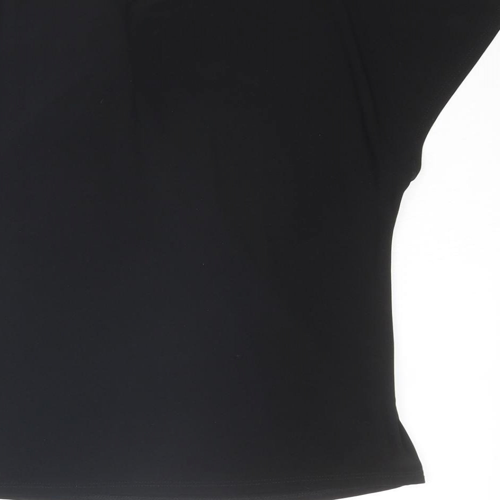 Womens UK Size S Country Casuals Black Basic Blouse