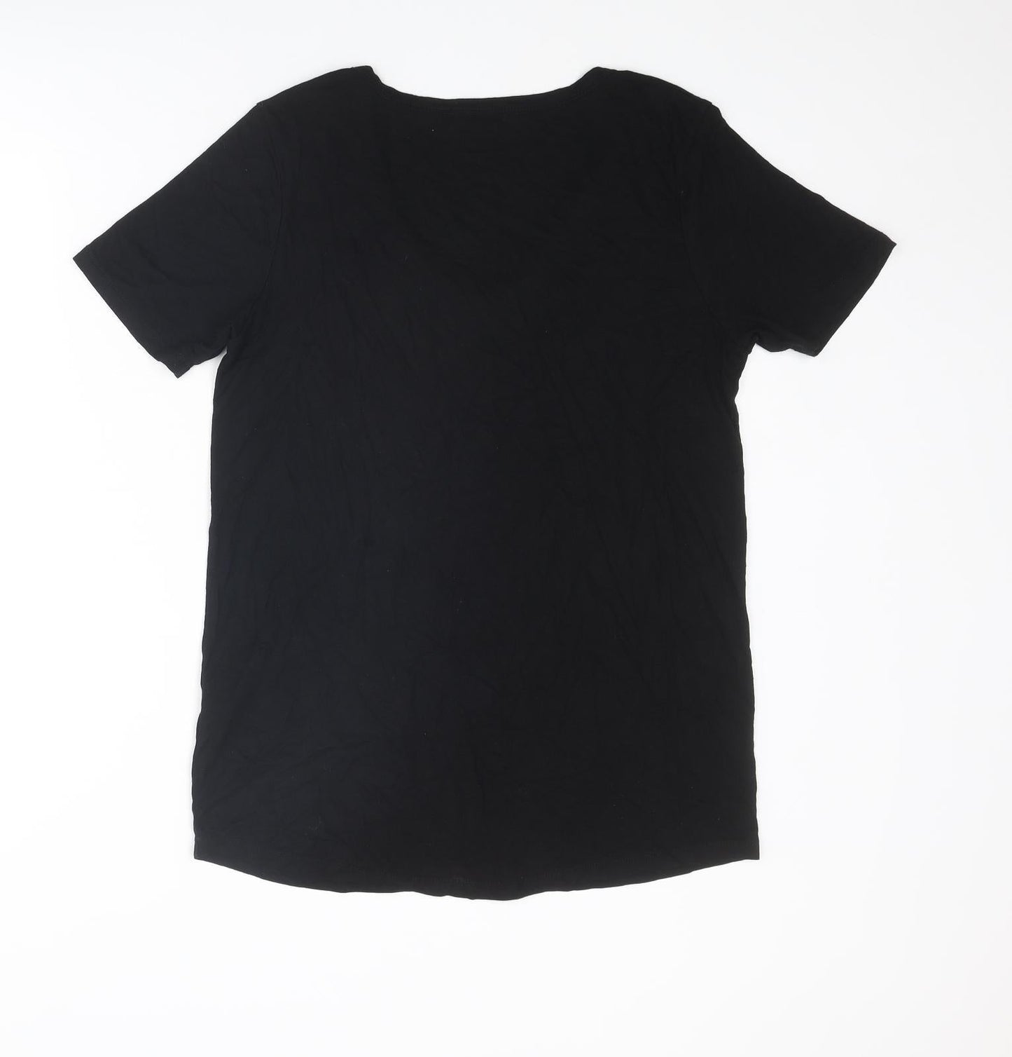 Womens UK Size 10 Select Black Basic T-Shirt