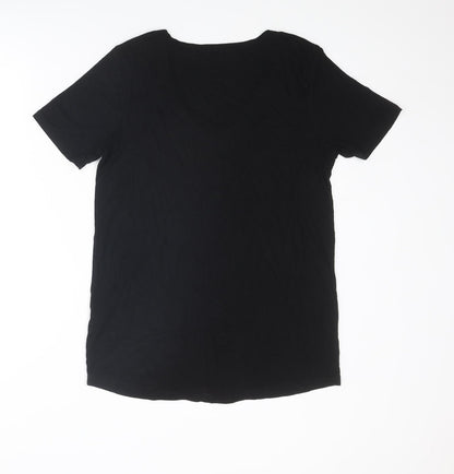 Womens UK Size 10 Select Black Basic T-Shirt