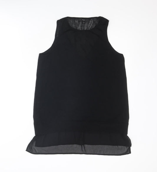 Womens UK Size M NEXT Black Vest Jumper