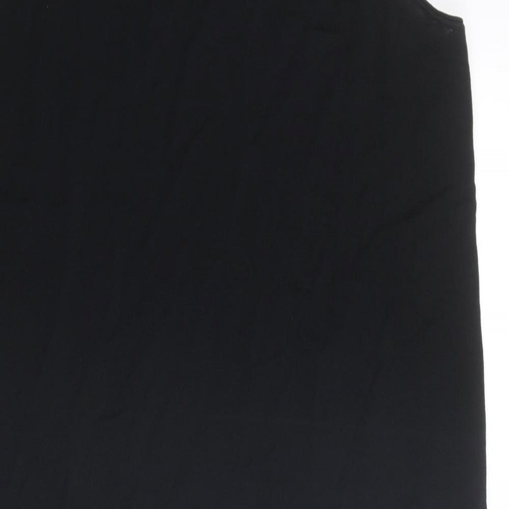 Womens UK Size M NEXT Black Vest Jumper