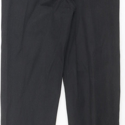 Topshop Womens Black Cotton Skinny Jeans Size 30 in Regular Zip