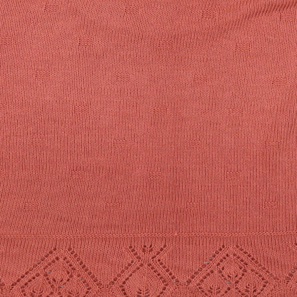 Made in England Womens Red Round Neck Acrylic Pullover Jumper Size M - Size M-L