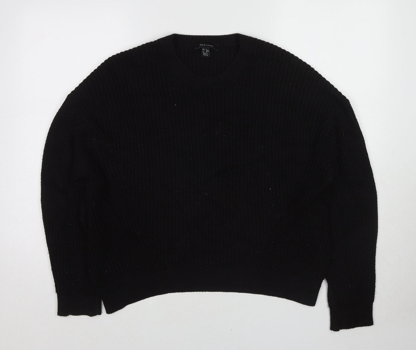 Womens UK Size S New Look Black Pullover Jumper
