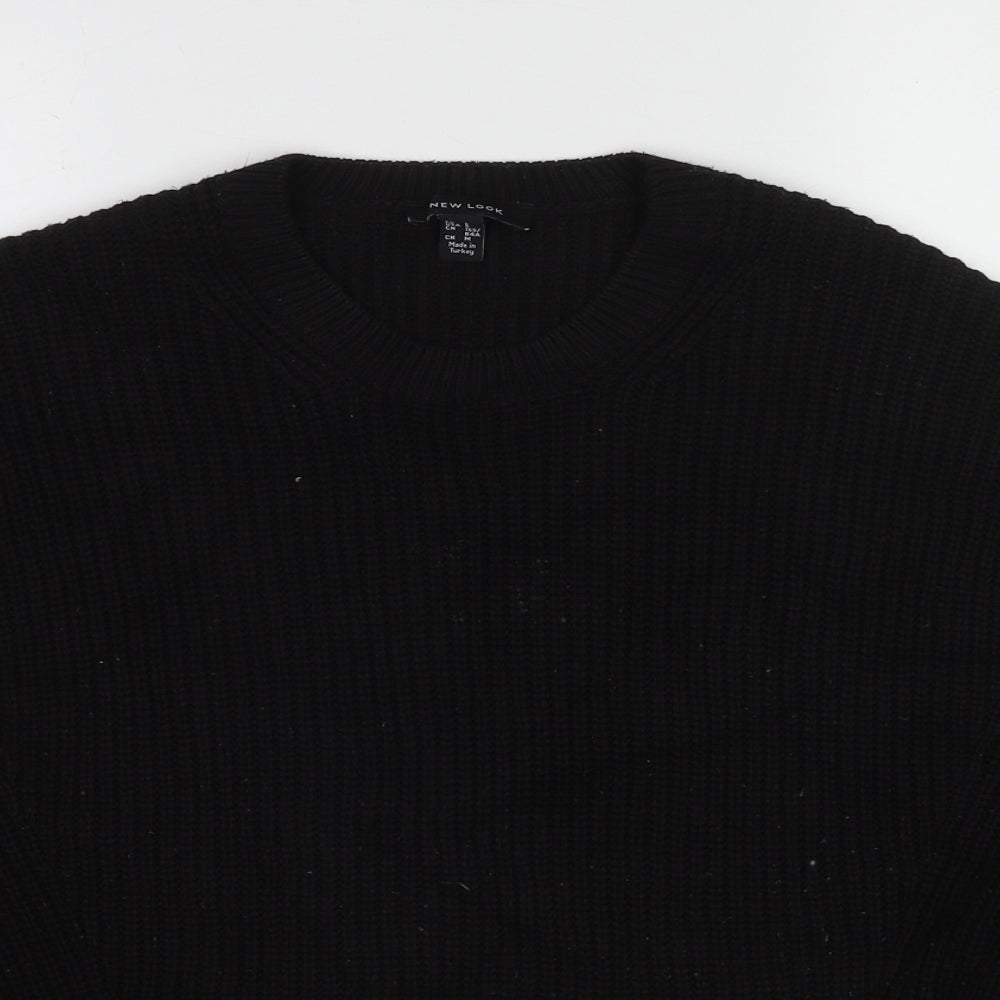 Womens UK Size S New Look Black Pullover Jumper