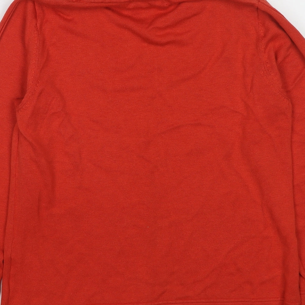 Womens UK Size M Signature Red Pullover Jumper