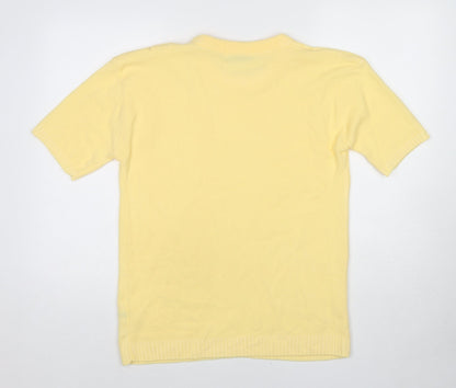 Womens UK Size M Pure & Natural Yellow Pullover Jumper