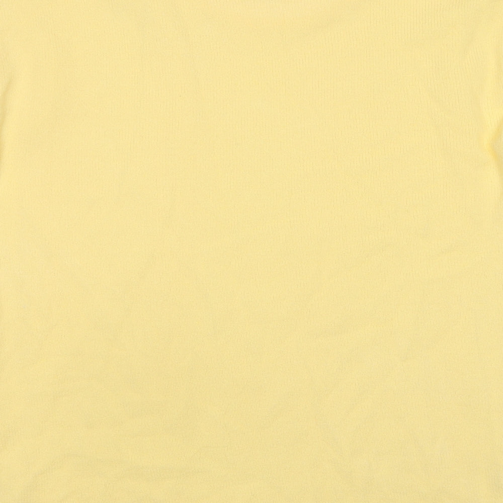 Womens UK Size M Pure & Natural Yellow Pullover Jumper